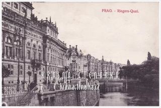 PRAHA, Masarykovo nábřeží, dříve Riegers-Quai