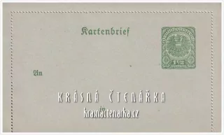 DOPISNICE Zálepka s vytištěnou poštovní známkou