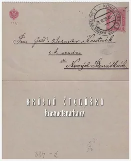 DOPISNICE Zálepka, razítko HRADEC KRÁLOVÉ