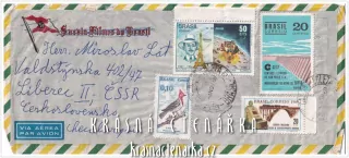 OBÁLKA či DOPISNICE, země odeslání BRAZÍLIE