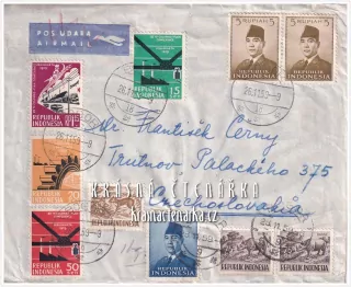 OBÁLKA či DOPISNICE, země odeslání INDONÉSIE