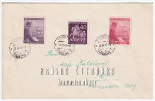 POŠTOVNÍ ZNÁMKA na obálce, PROTEKTORÁT Čechy a Morava