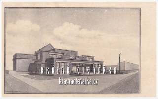 DOBRUŠKA, Sokolovna, projekt arch. Machoň