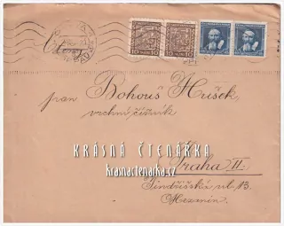 POŠTOVNÍ ZNÁMKA na obálce, ČESKOSLOVENSKÁ REPUBLIKA