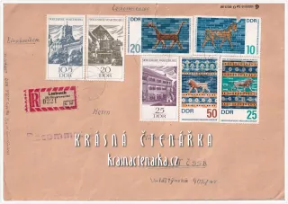 OBÁLKA či DOPISNICE z Německé demokratické republiky