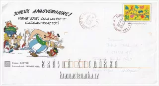 OBÁLKA či DOPISNICE, země odeslání FRANCIE 