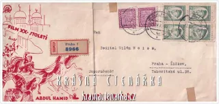 POŠTOVNÍ ZNÁMKA na obálce, ČESKOSLOVENSKÁ REPUBLIKA