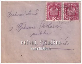 OBÁLKA či DOPISNICE z roku 1918 i s dopisem