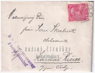 OBÁLKA či DOPISNICE z roku 1916 i s dopisem