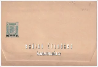 OBÁLKA či DOPISNICE s vytištěnou známkou
