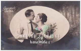 Přání VELIKONOČNÍ a zamilované