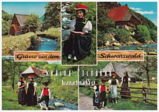 DÁMY / ŽENY v kroji schwarzwaldském