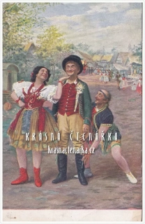 KROJE na pohlednicích, PRODANÁ NEVĚSTA