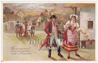 KROJE na pohlednicích, PRODANÁ NEVĚSTA