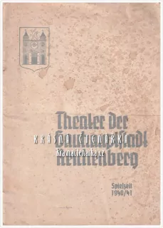 THEATER DER GAUHAUPTSTADT REICHENBERG, Spielzeit 1940 / 41