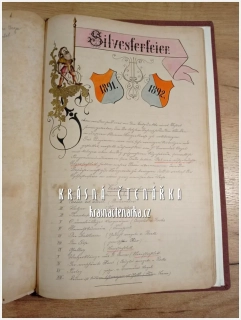 PĚVECKÝ SBOR "TEUTONIA", POLEVSKO, Ručně psaná kronika 1875-1894