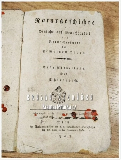 NATURGESCHICHTE in Hinsicht auf Brauchbarkeit der Natur Produkte im gemeinen Leben