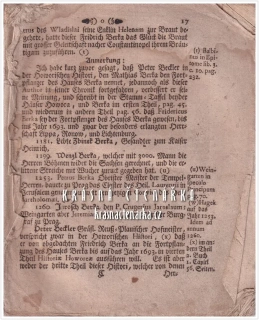 Chronic vormals Böhmischer Cron-Lehen, nunmehro ins Allodium gezohener zweyer Städten Friedland, und Reichenberg (Rohn, Johann Carl) (neúplná kniha)