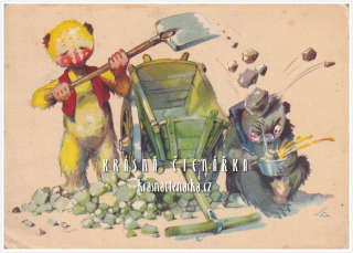 MEDVĚDI vykládají kamení (il. Salač Ludvík Alois)