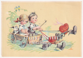 DĚTI a dvě srdéčka (il. Salač Ludvík Alois)