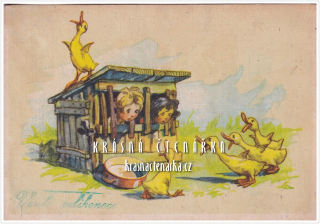 DĚTI a velikonoční káčátka (il. Salač Ludvík Alois)