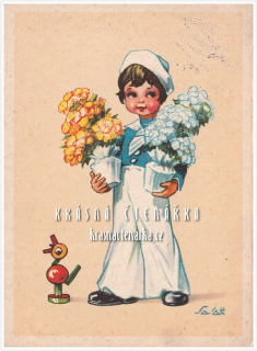 CHLAPEC s květinami (il. Salač Ludvík Alois)