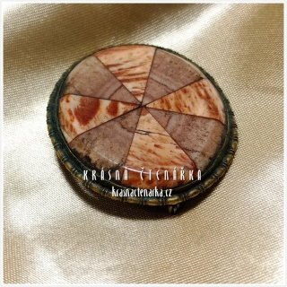 Bižuterní BROŽ oválná, cca 1920