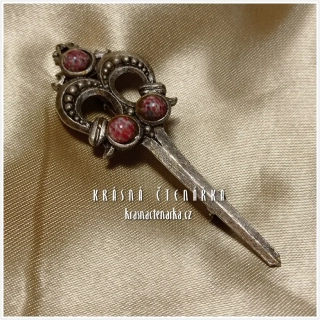 Bižuterní BROŽ klíč, cca 1950