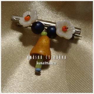 Bižuterní BROŽ se zvonkem, cca 1940