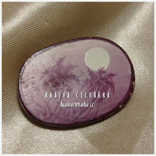 Bižuterní BROŽ s palmou, cca 1980