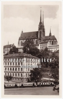 BRNO, Petrov ... i s tramvají