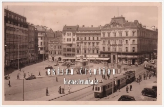 BRNO, Náměstí Svobody ... i s tramvají