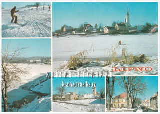 Vodní nádrž LIPNO v zimě