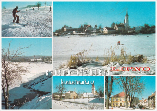 Vodní nádrž LIPNO v zimě