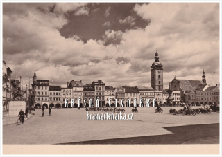 ČESKÉ BUDĚJOVICE, Žižkovo náměstí, nyní nám. Přemysla Otakara