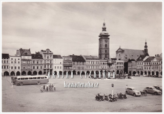 ČESKÉ BUDĚJOVICE, Žižkovo náměstí, nyní nám. Přemysla Otakara