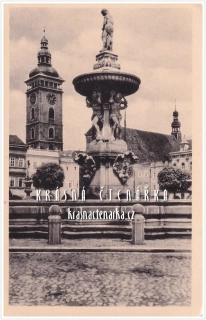 ČESKÉ BUDĚJOVICE, Samsonova kašna na náměstí