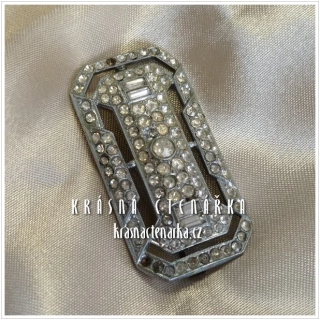 Bižuterní BROŽ štrasová, cca 1940