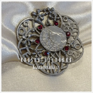 Bižuterní BROŽ 60 let MDŽ 1910-1970