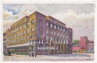 OSTRAVA na ilustrované pohlednici, Kavárna Elektra