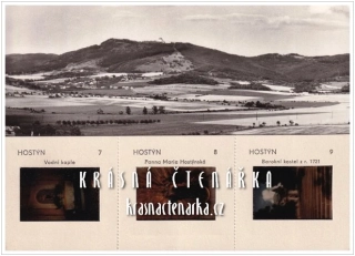 Poutní areál SVATÝ HOSTÝN, pohlednice s diapozitivy