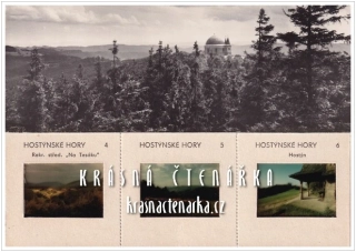 Poutní areál SVATÝ HOSTÝN, pohlednice s diapozitivy