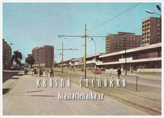 OSTRAVA, Vyškovická ulice s obchodním centrem