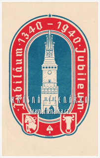 PARDUBICE, Jubileum města 1340 - 1940