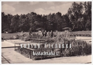 LÁZNĚ BOHDANEČ, Socha Čochtana na dětském koupališti