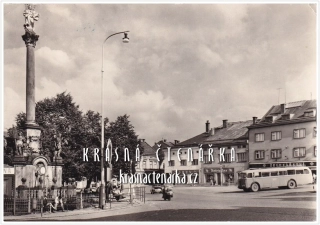 ŽAMBERK, Náměstí i s autobusem