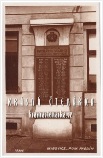 MIROVICE, Pomník padlým vojínům