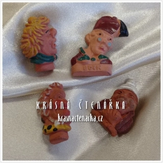 Odznak WHW WINTERHILFE, různé hlavičky 4 ks, cca 1940