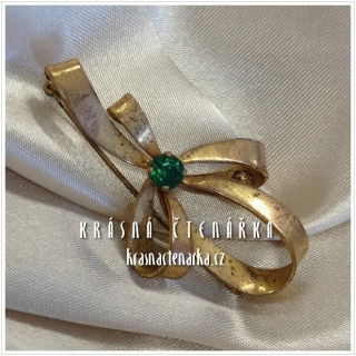 Bižuterní BROŽ květina, cca 1960