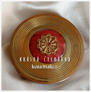 PUDŘENKA se zrcátkem, cca 1920